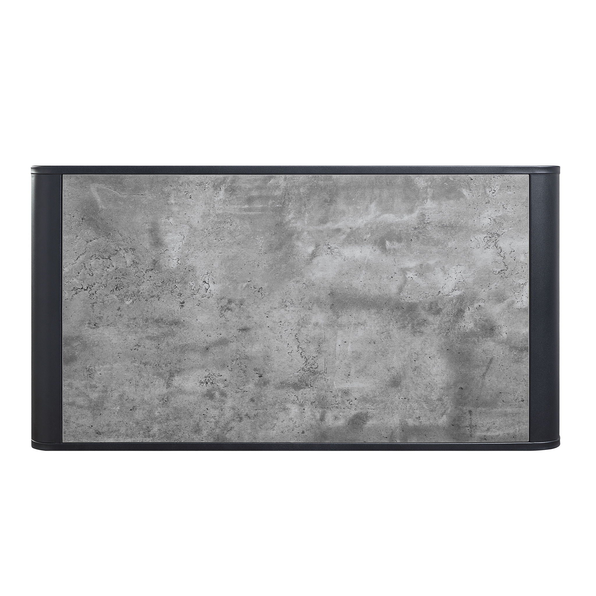 Raziela Concrete Coffee Table - Black / Gray