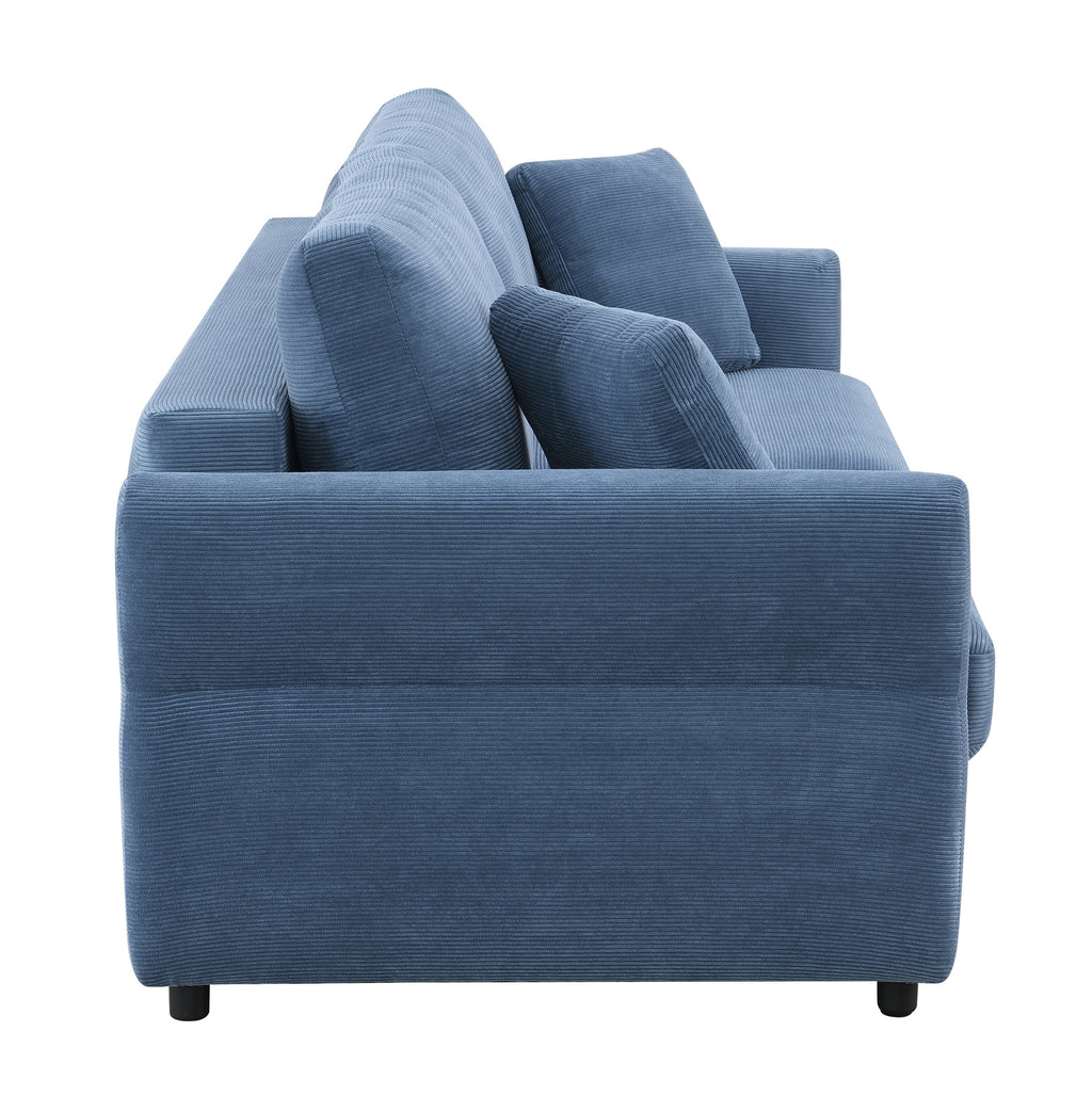 Haran Fabric Pull-Out Sleeper with Storage