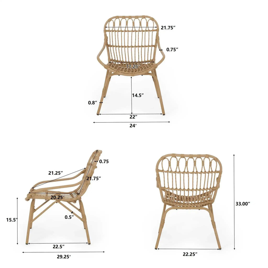 Monsoon Outdoor Accent Chair With Open Weave Design