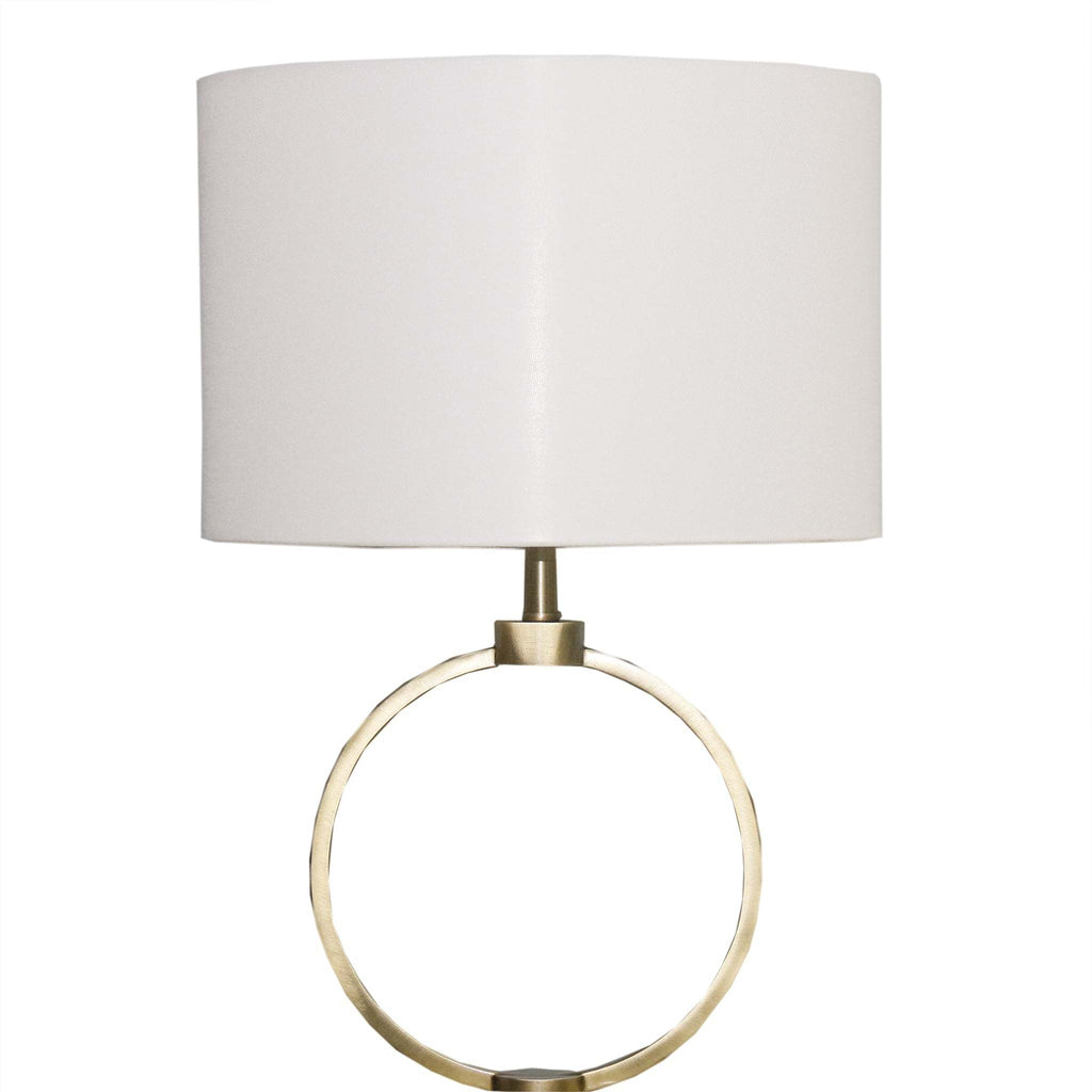 Nordic Home Creative Bedroom Table Lamp with Grid Metal Circular Design