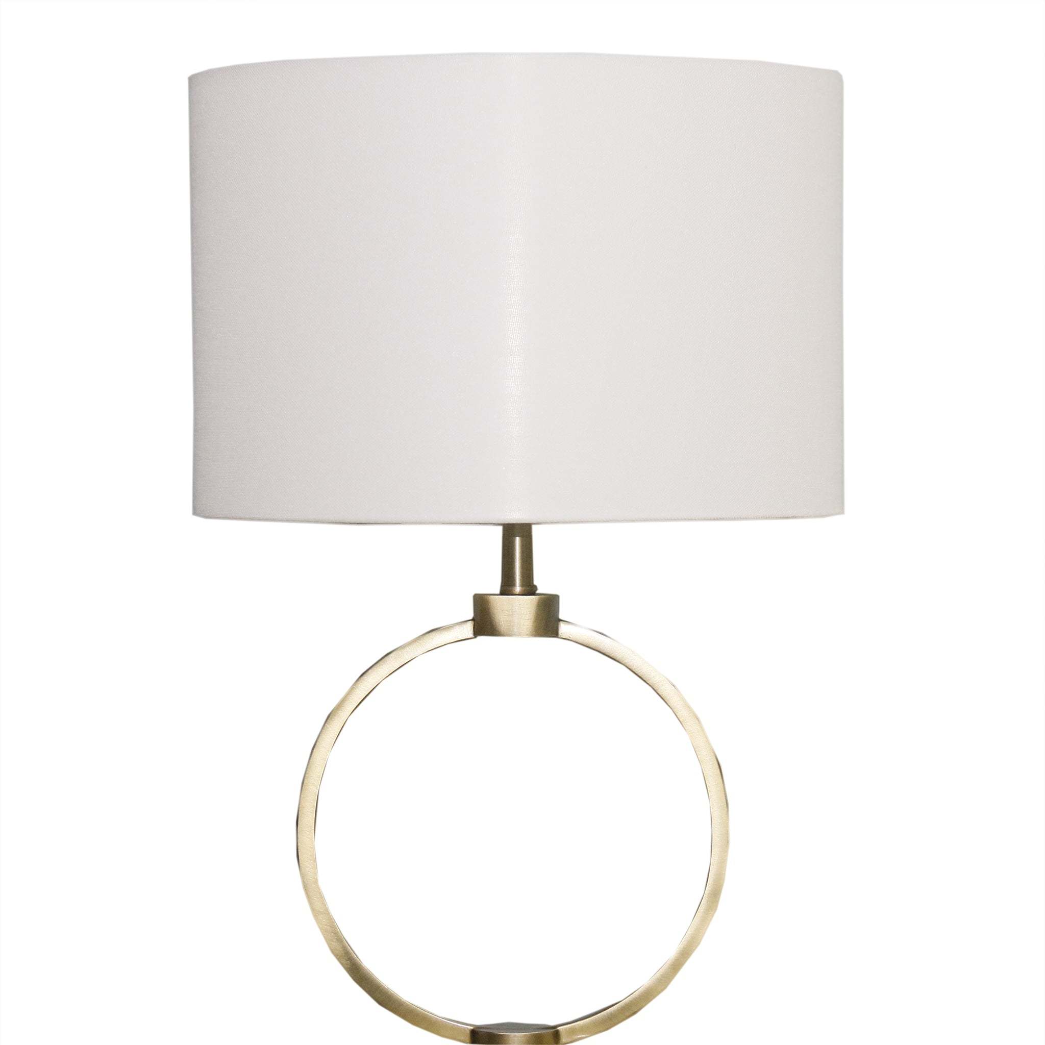 Nordic Home Creative Bedroom Table Lamp with Grid Metal Circular Design
