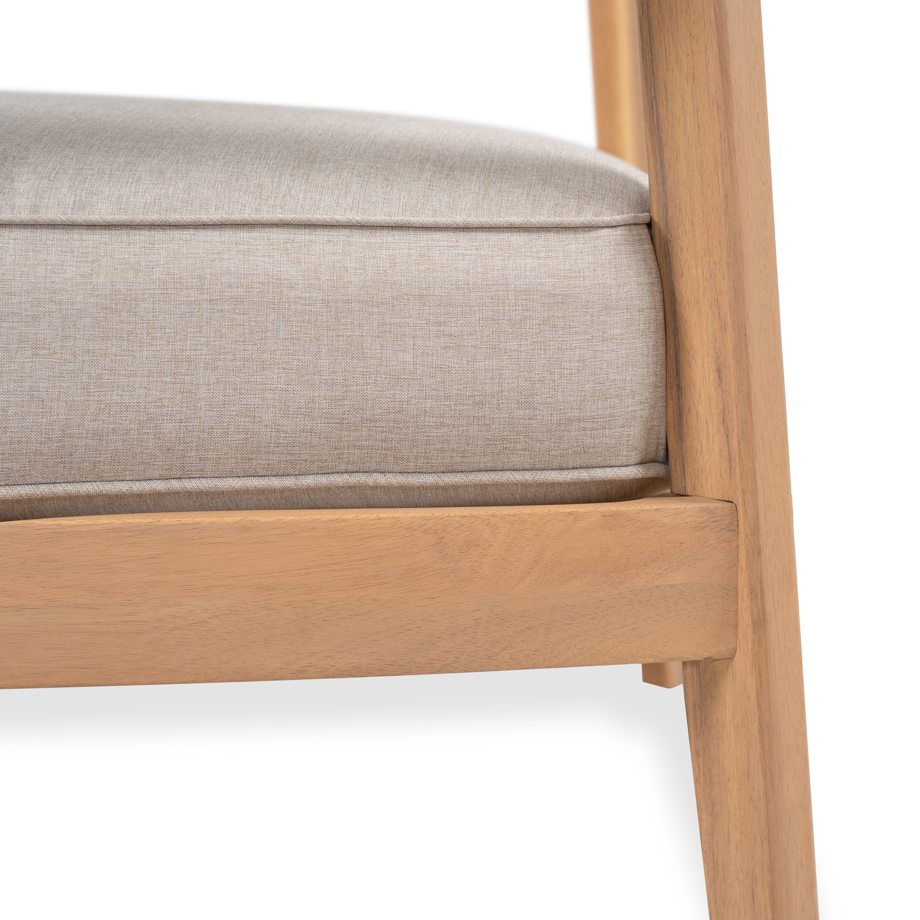 Mallorca Acacia Wood Club Chair With Seat Cushion