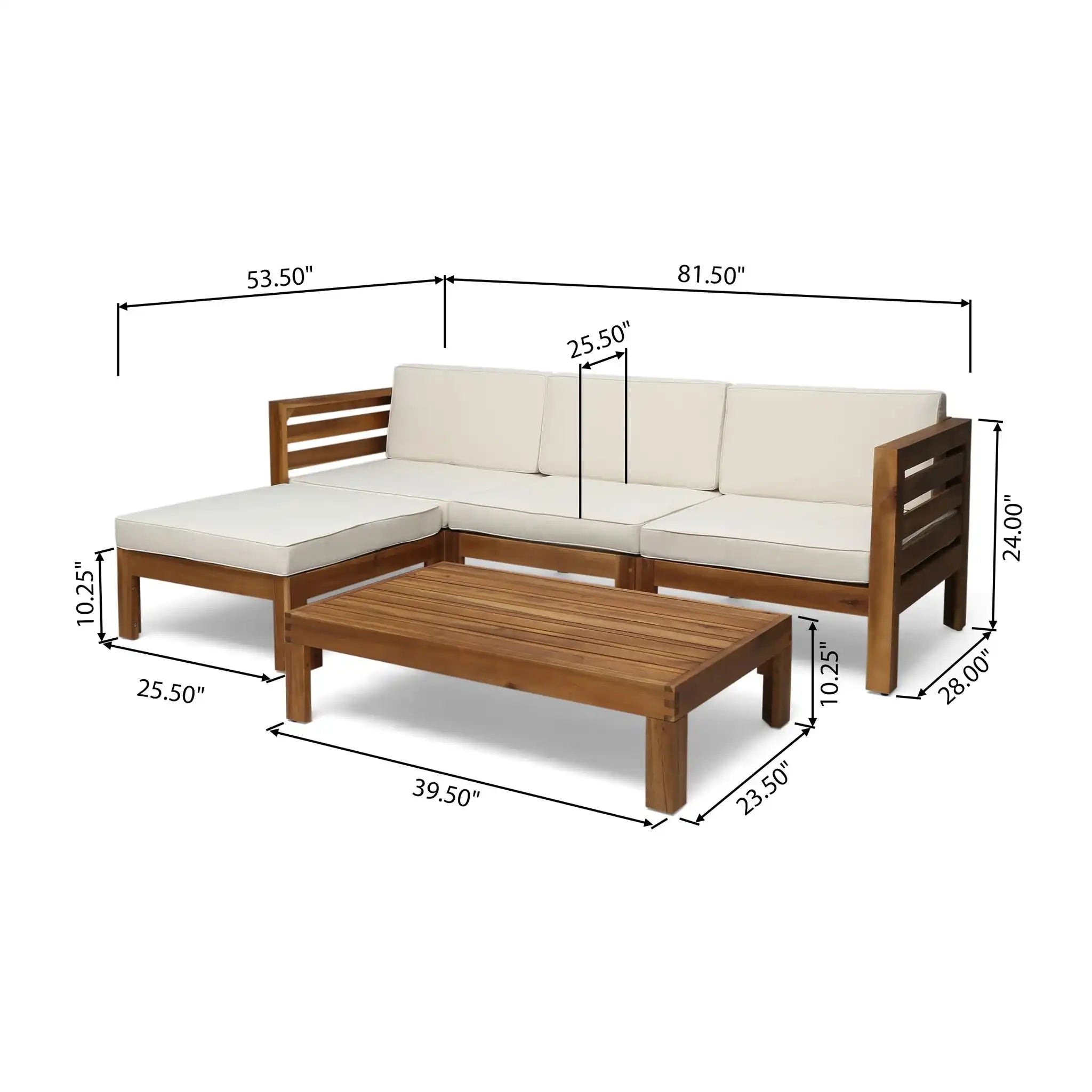 Cambridge L Shape Sofa Set