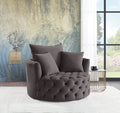 Zunyas Velvet Accent Chair With Swivel