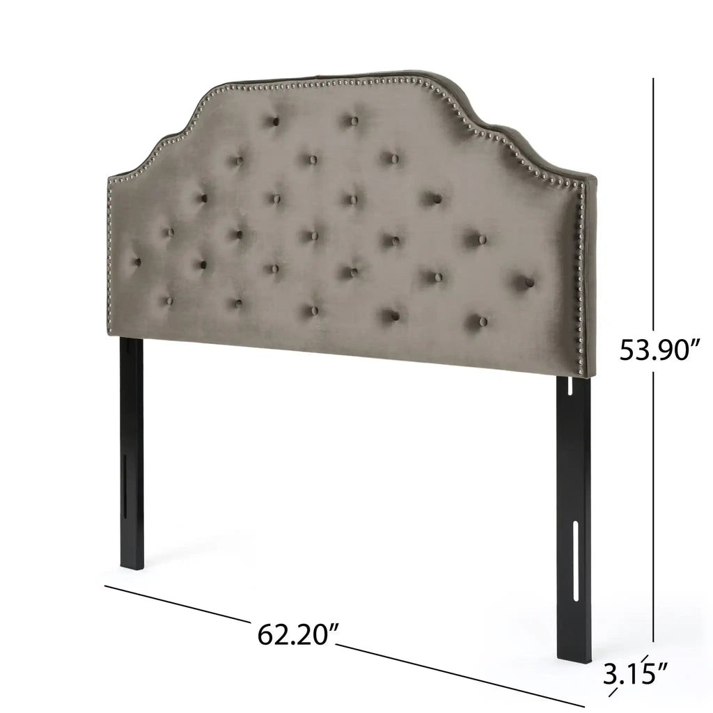 Luella Button Tufted Upholstered Headboard