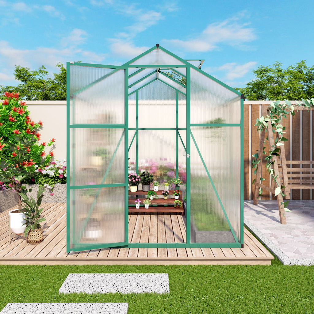 Polycarbonate Walk-In house, Raised Base For Outdoor In All Season