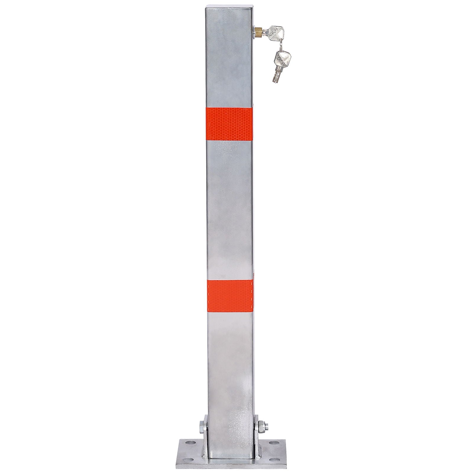 Square Parking Bollard Pole Barrier With Lock for Car Parking Protection and Home Garage
