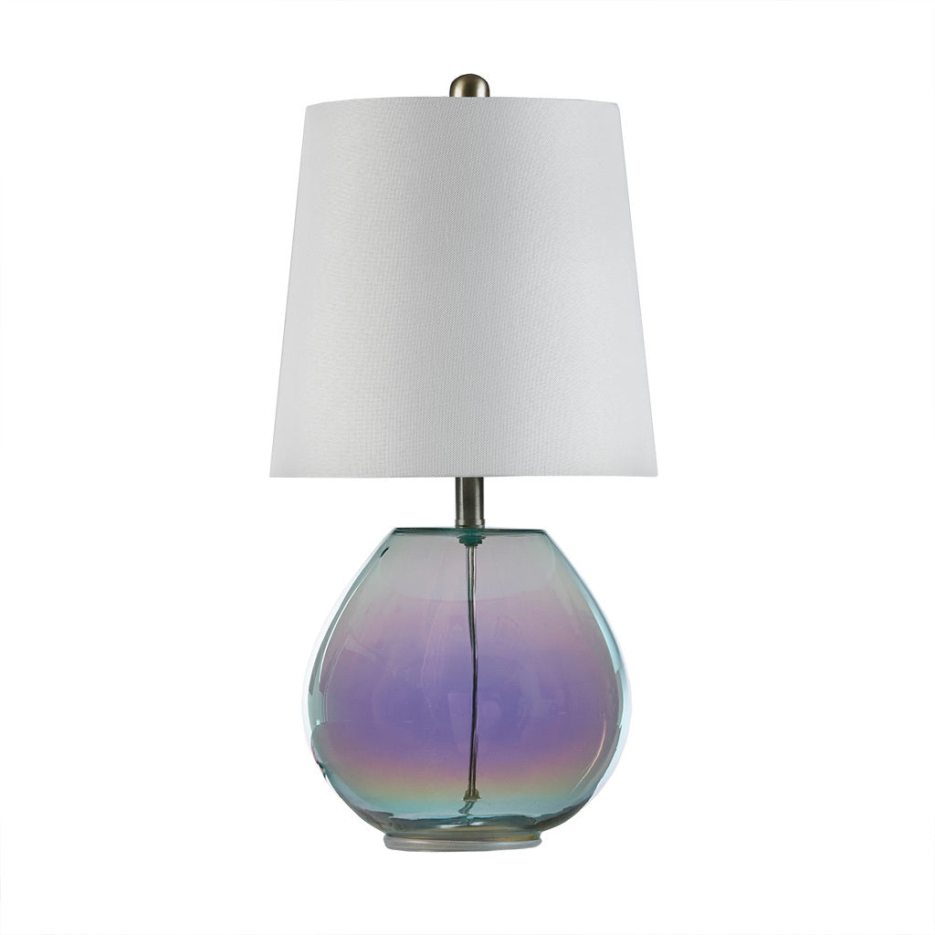 Iridescent Glass Table Lamp