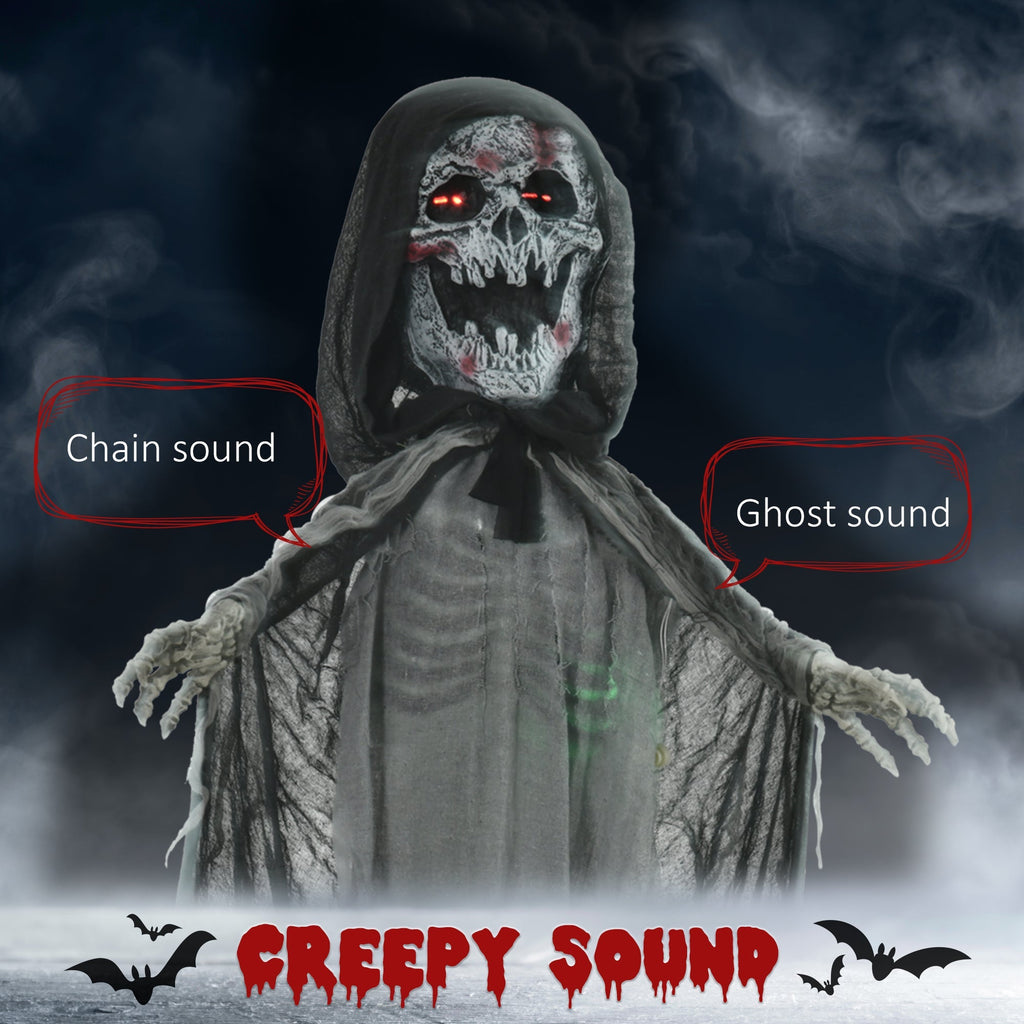 74" Animated Skeleton Witch of the Haunted Hollow