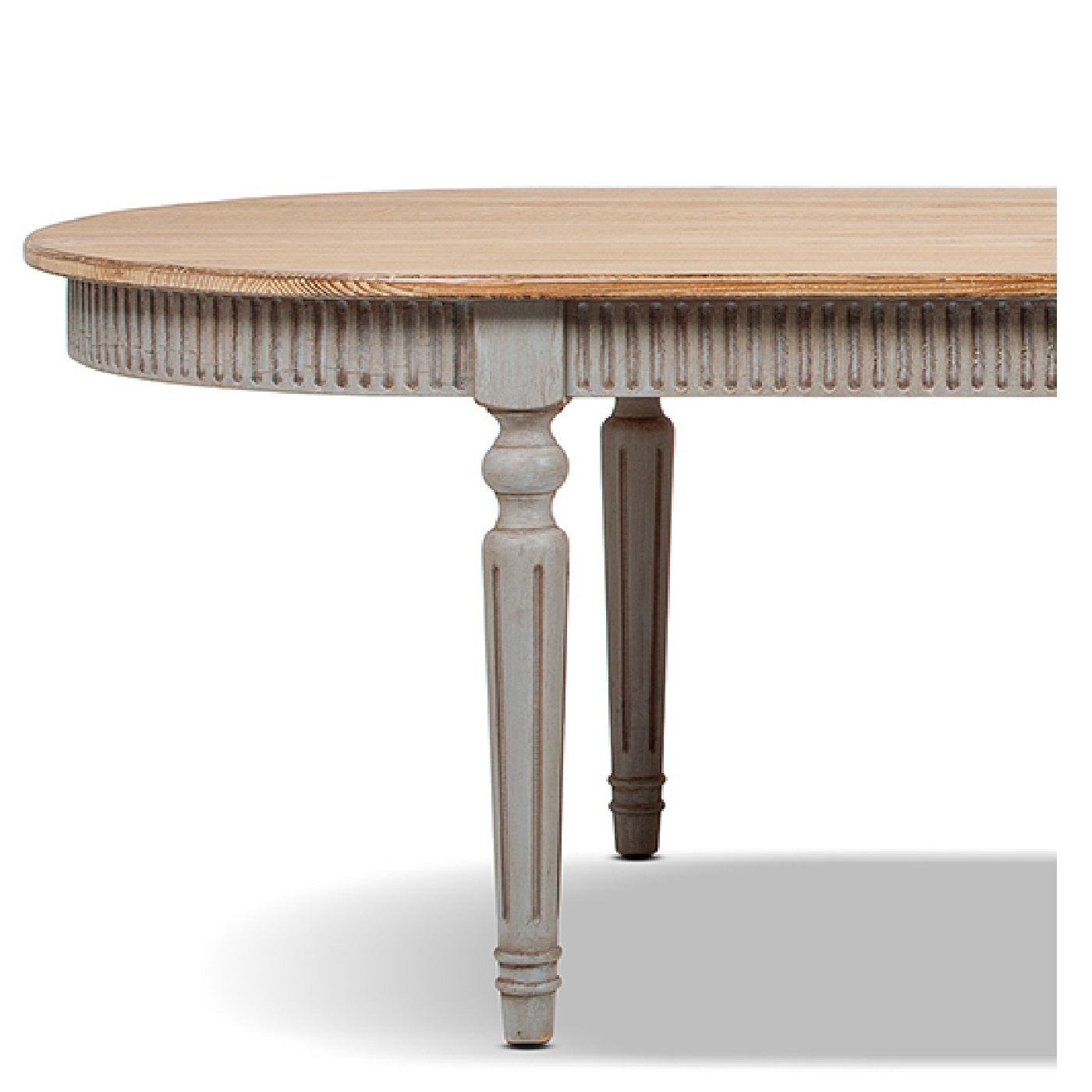 Colette 94' Reclaimed Wood Oval Dining Table
