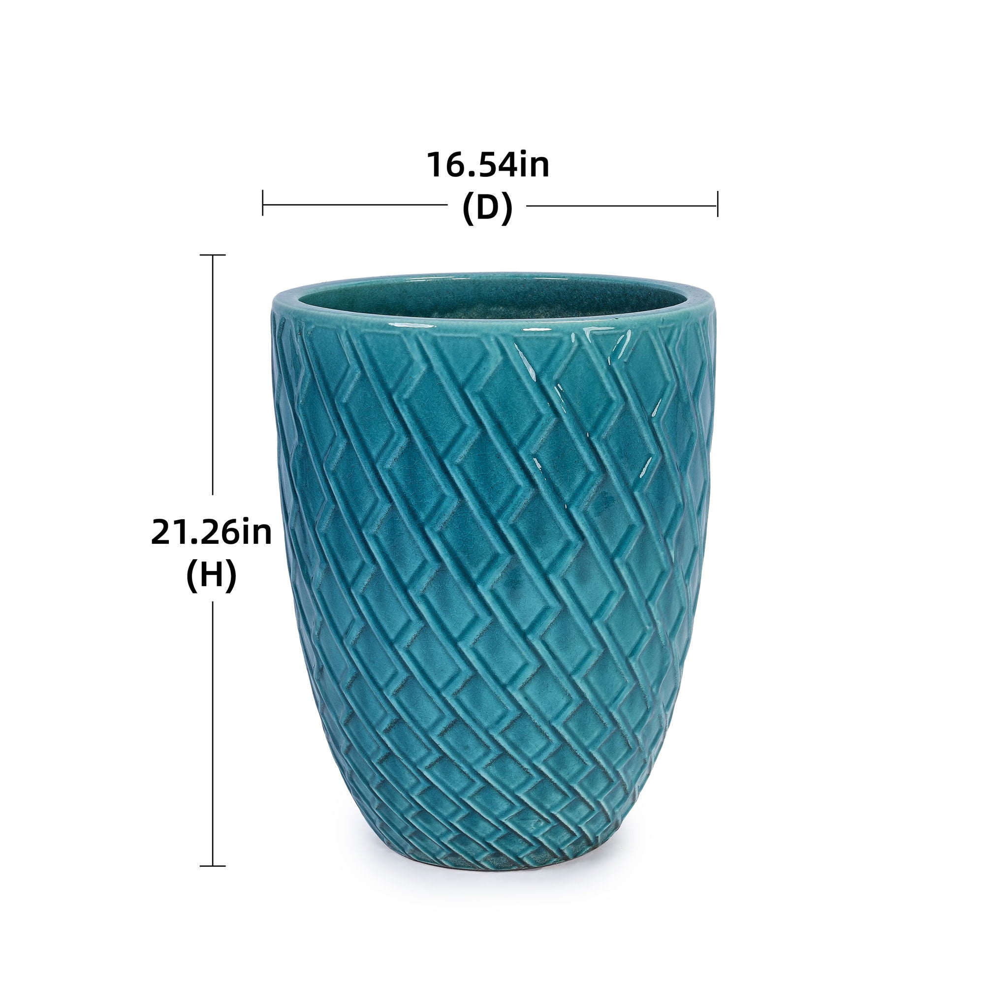 Ceramic Flowerpot, Planter For Patio, Garden, Windowsill