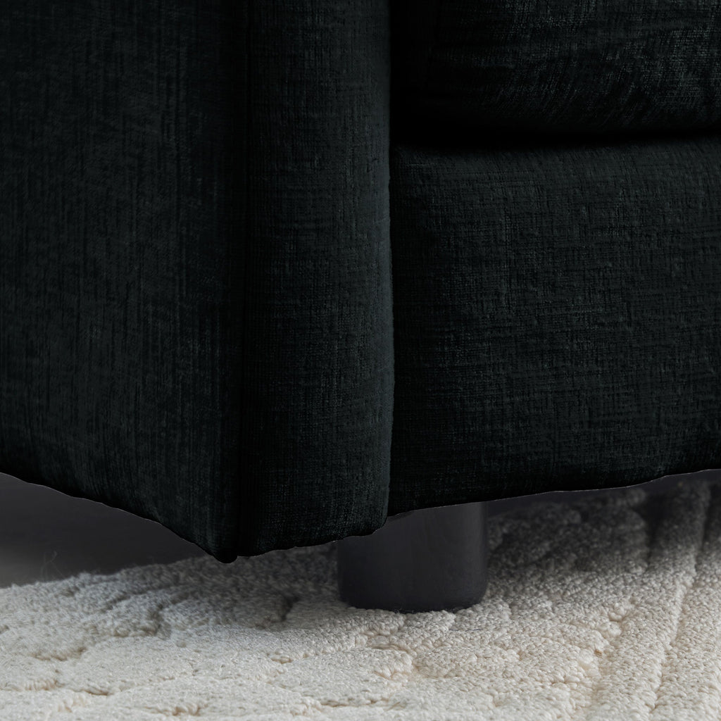 Comfy Deep Single Seat Sofa Upholstered Reading Armchair