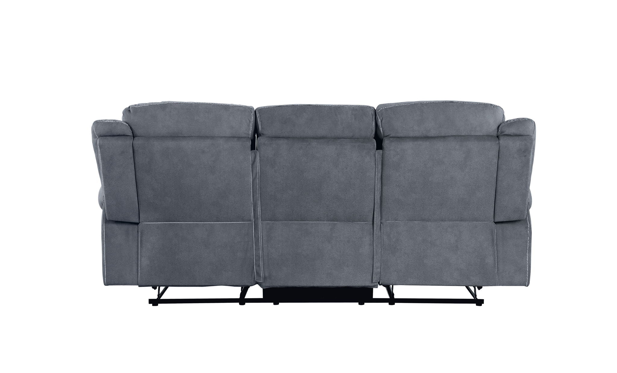 Zubaida Two Tone Recliner Sofa with USB Port and Drop Down Table