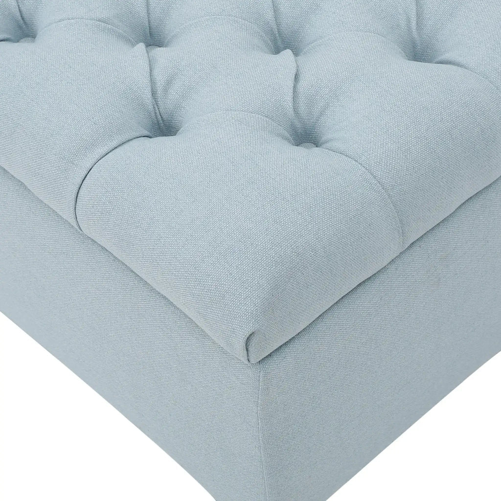 Glouster Contemporary Storage Ottoman with Button Tufted Design