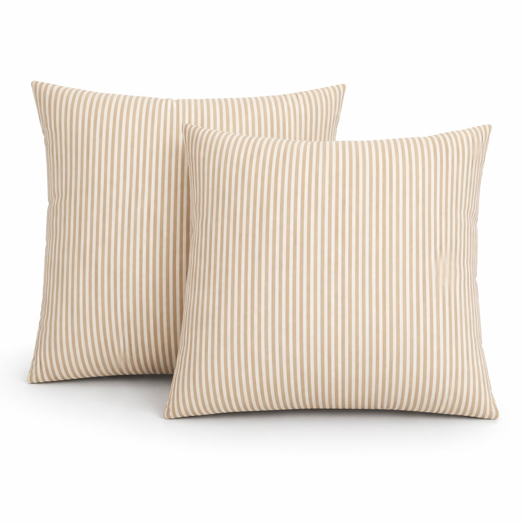 2 Pack Outdoor Throw Pillows, Waterproof & Fade-Resistant Patio Cushions (18x18)