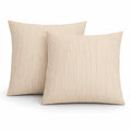 2 Pack Outdoor Throw Pillows, Waterproof & Fade-Resistant Patio Cushions (18x18)