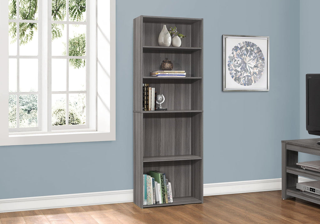 6-Tier Transitional Bookshelf for Office