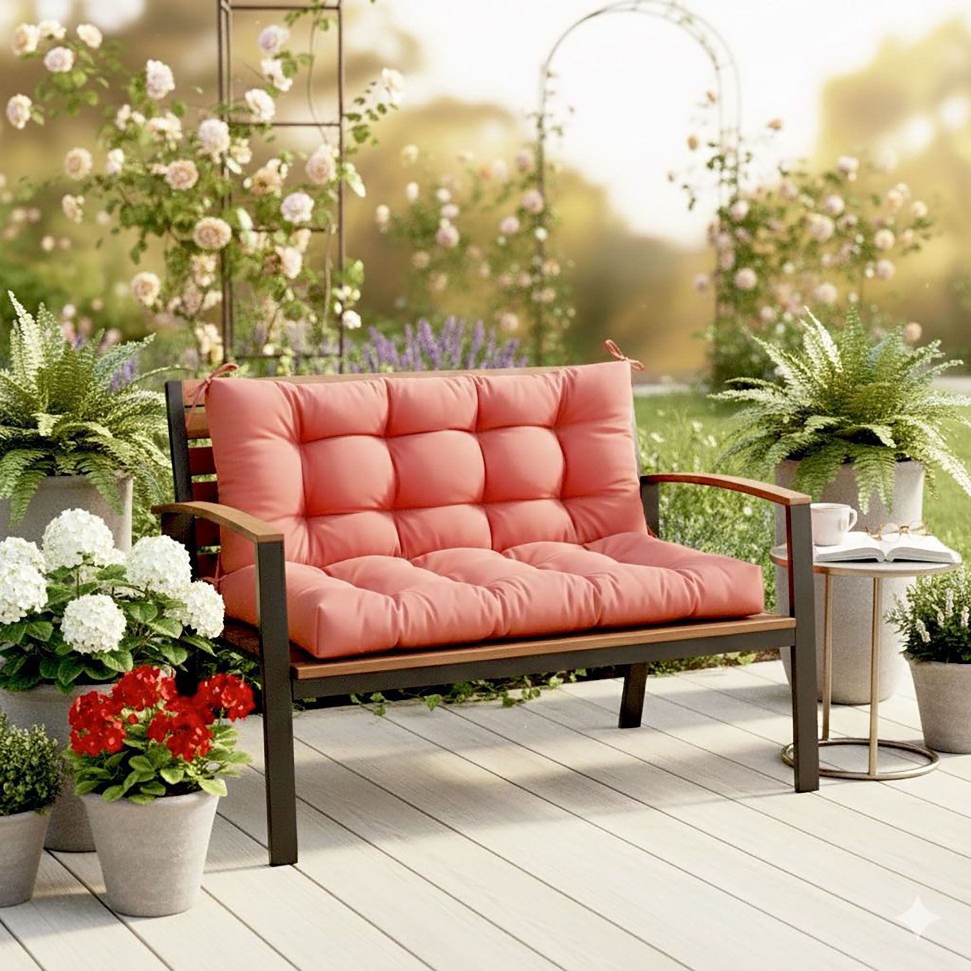 Outdoor Bench Cushions With Weather-Resistant Fabric