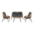 Pine - 4 Piece Outdoor Conversation Set