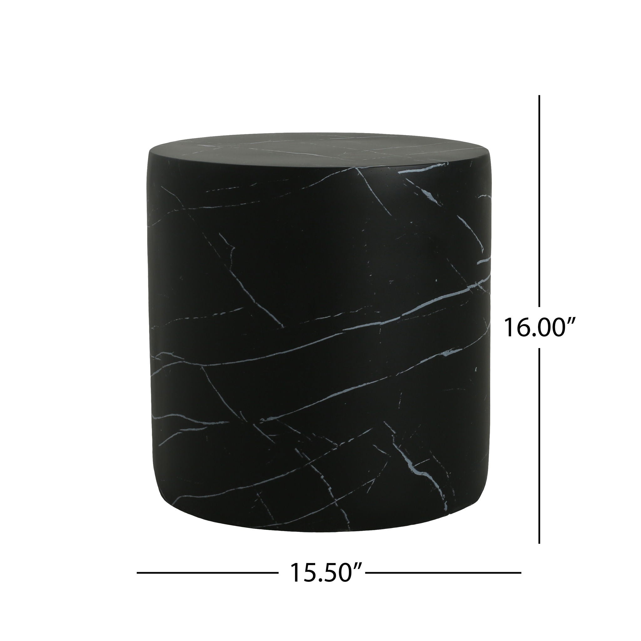 Cylindrical Design Outdoor Lightweight Concrete Side Table