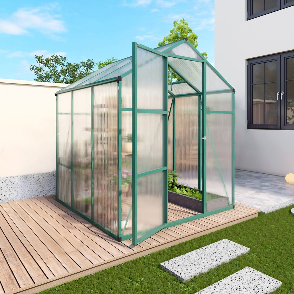 Polycarbonate Walk-In house, Raised Base For Outdoor In All Season