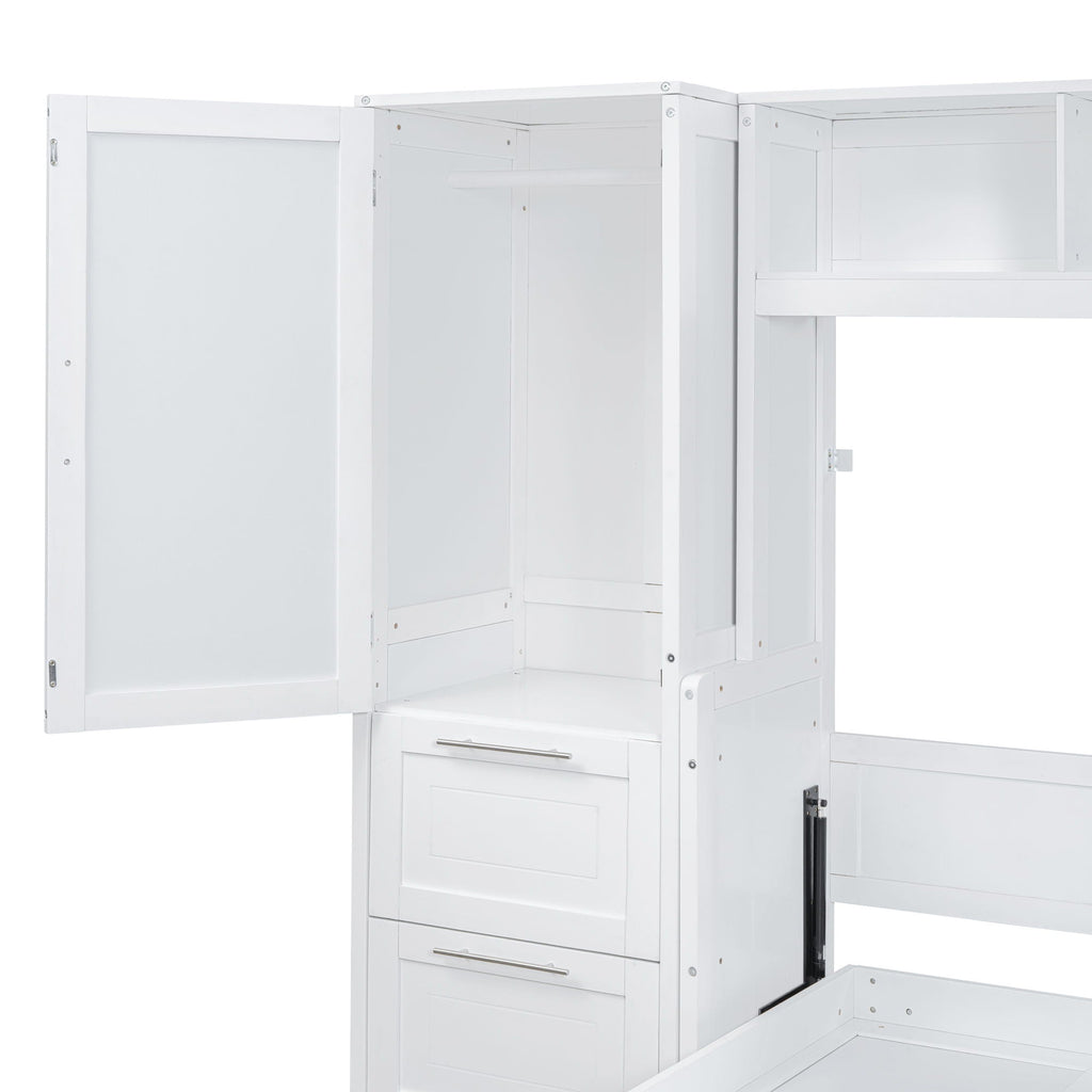 Space Saving Murphy Wall Bed With Closet And Drawers
