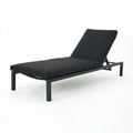 Modern Chaise Lounge with Water Resistant Fabric Cushions