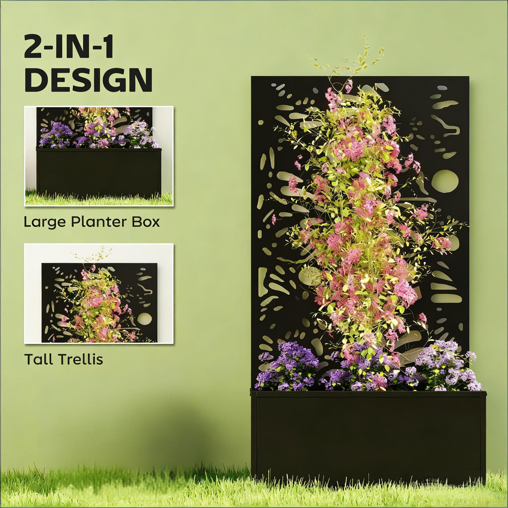 Stylish Plant Bed, Freestanding or Wall Mounted Plant Bed