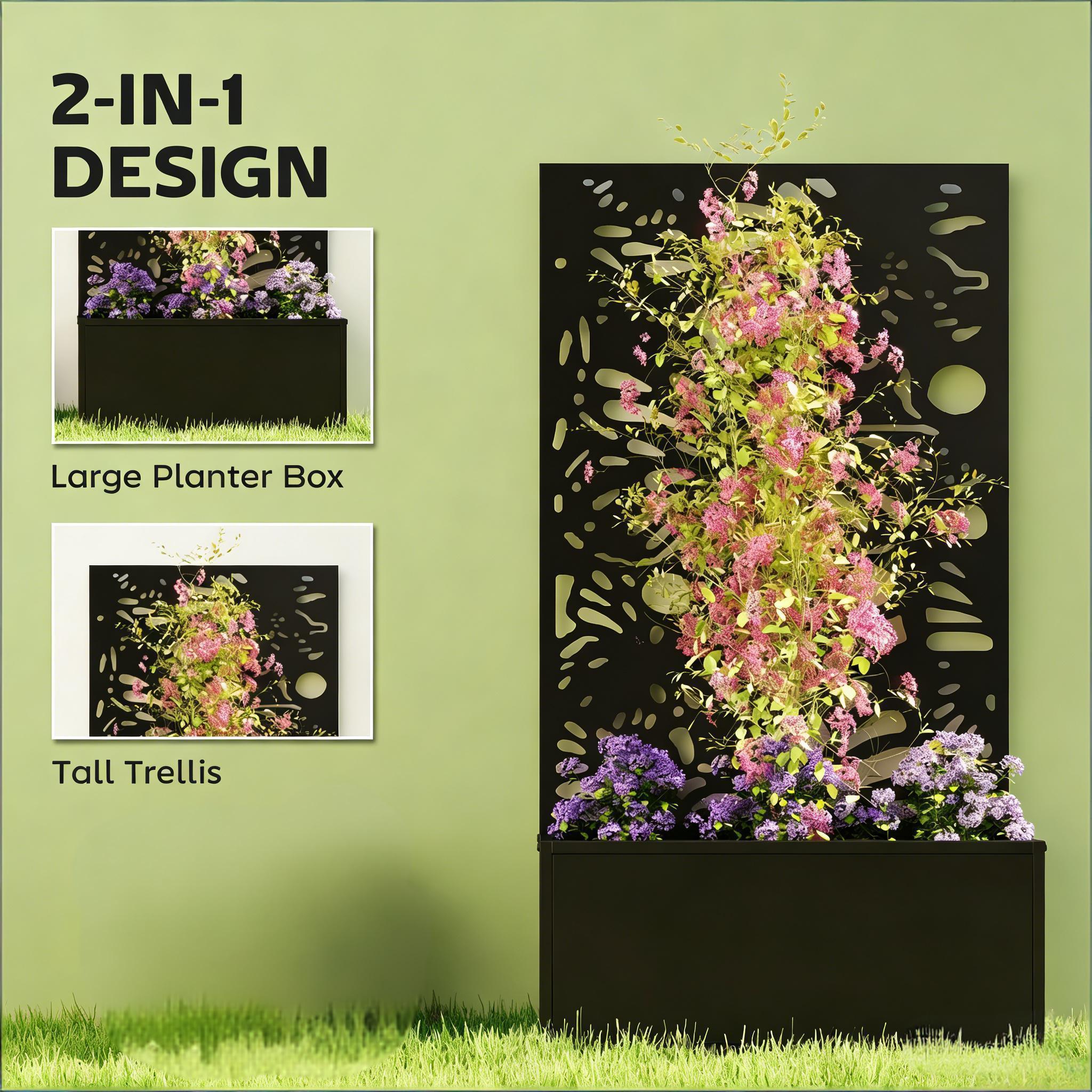 Stylish Plant Bed, Freestanding or Wall Mounted Plant Bed