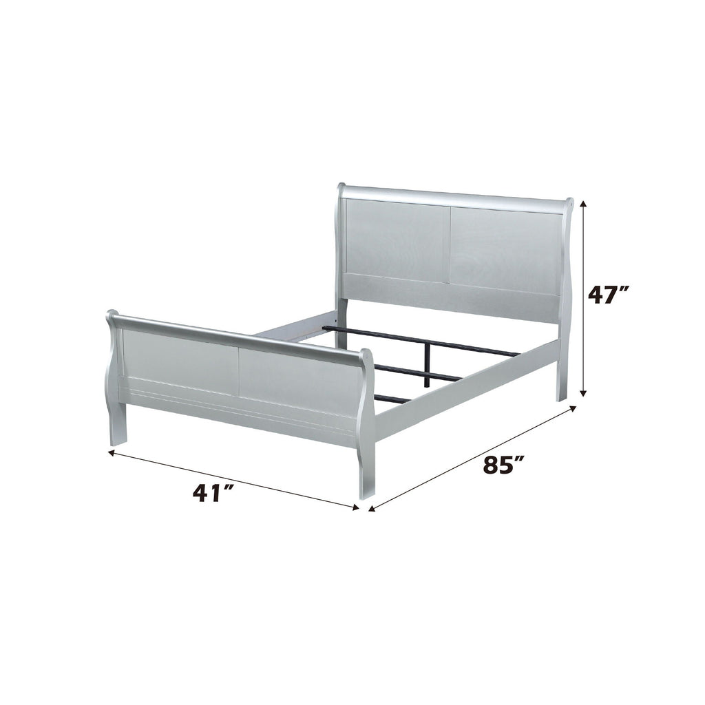 Louis Philippe Sleigh Style Bed