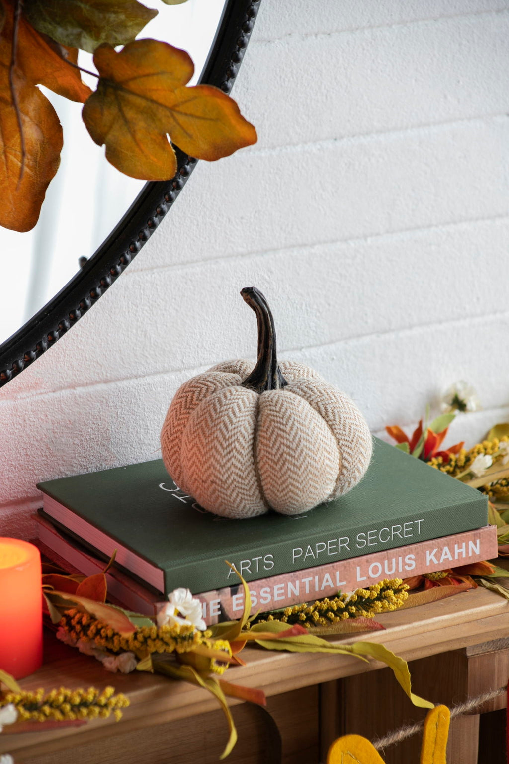 Weighted Pumpkin Ornament Decor For Holiday