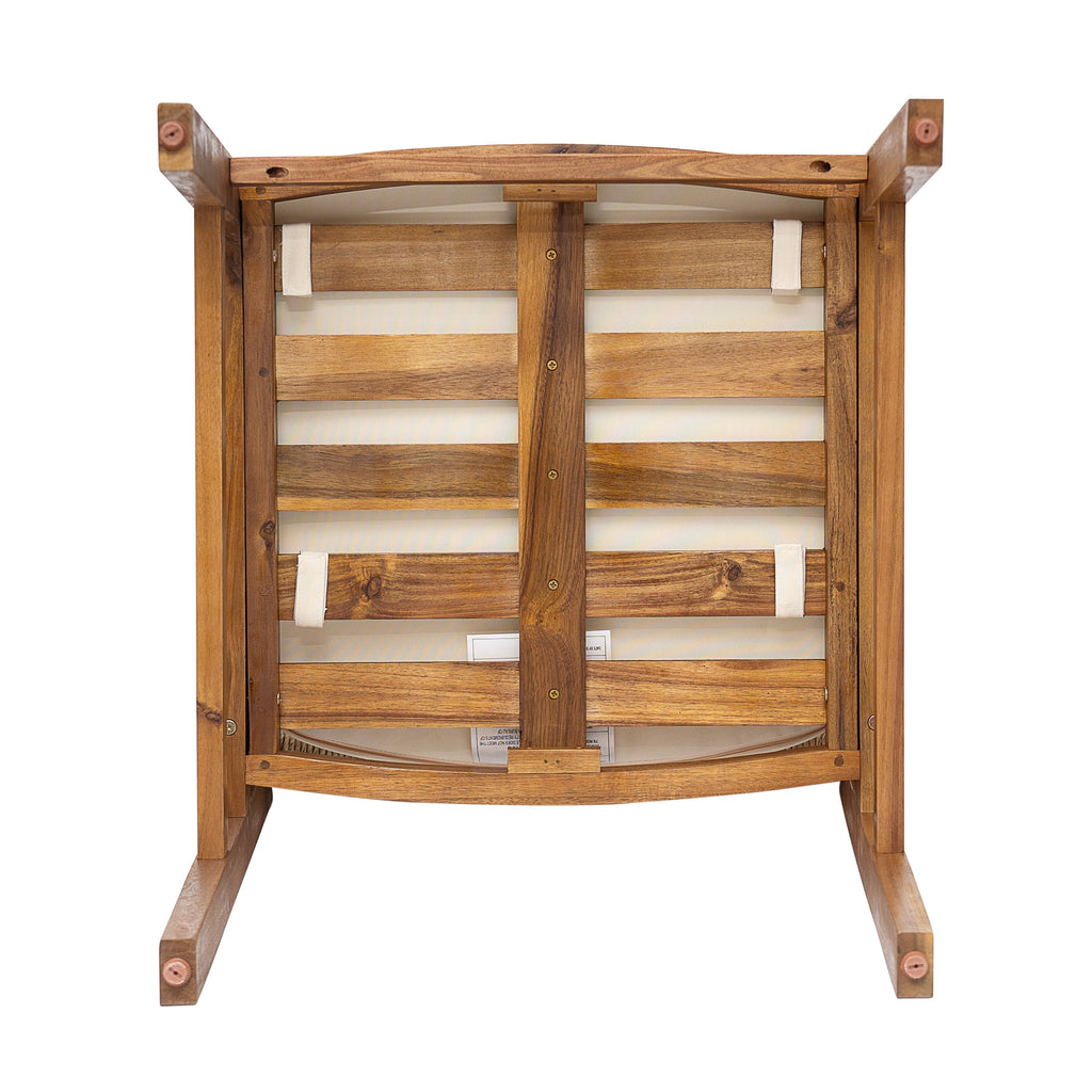 Outdoor 7 Pieces Acacia Wood Dining Set with Taiga 69 Table and Teak Finish