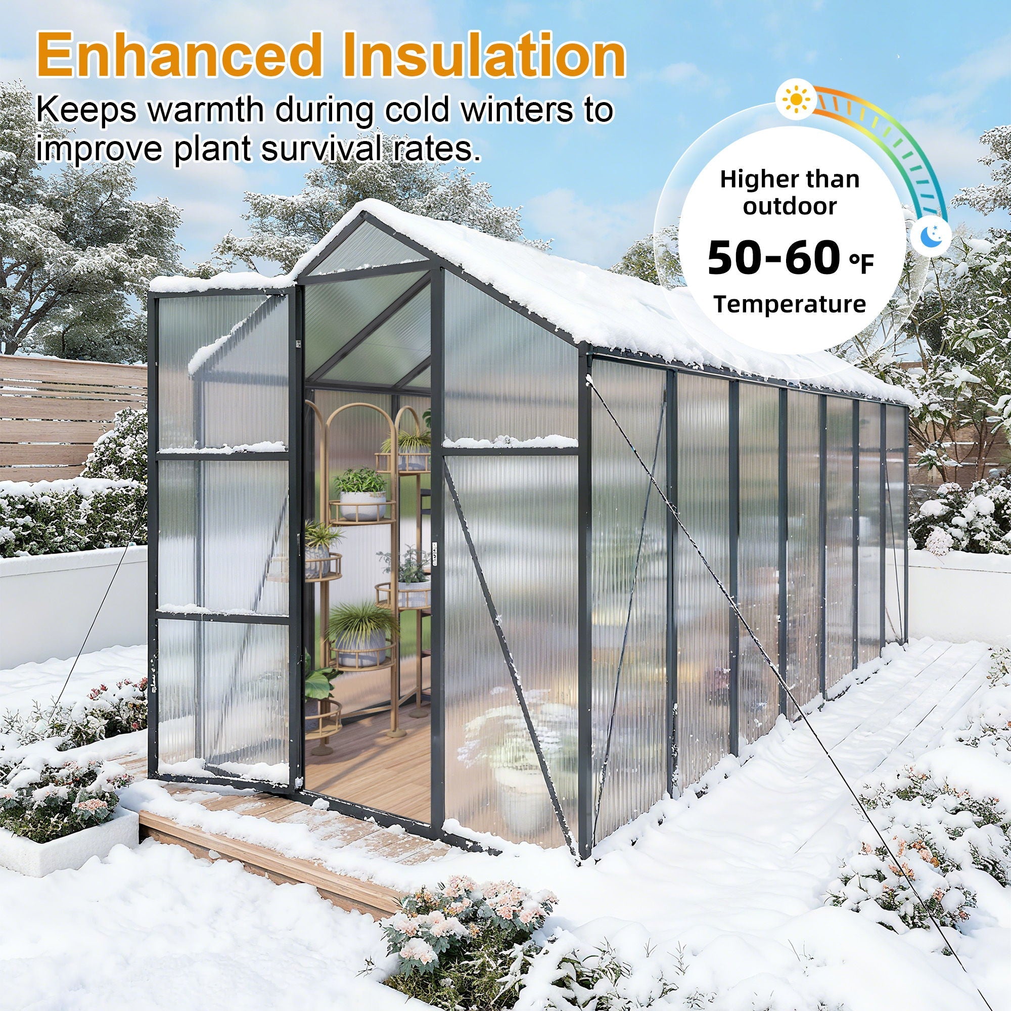 Gain Height Windproof house With Raised Base