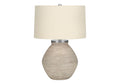 Lighting Table Lamp Concrete Resin Contemporary - Cream