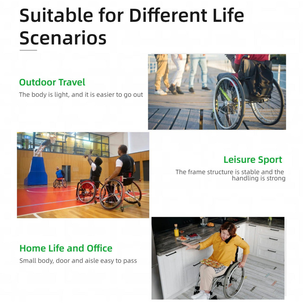 Premium Lightweight Foldable Sport Wheelchair