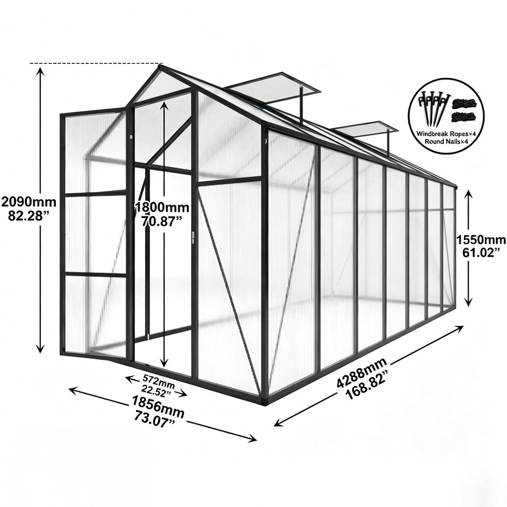 Gain Height Windproof house With Raised Base