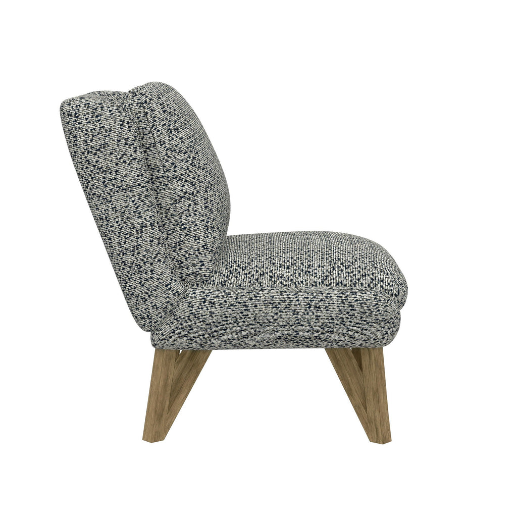 Armless Accent Chair - Dark Navy