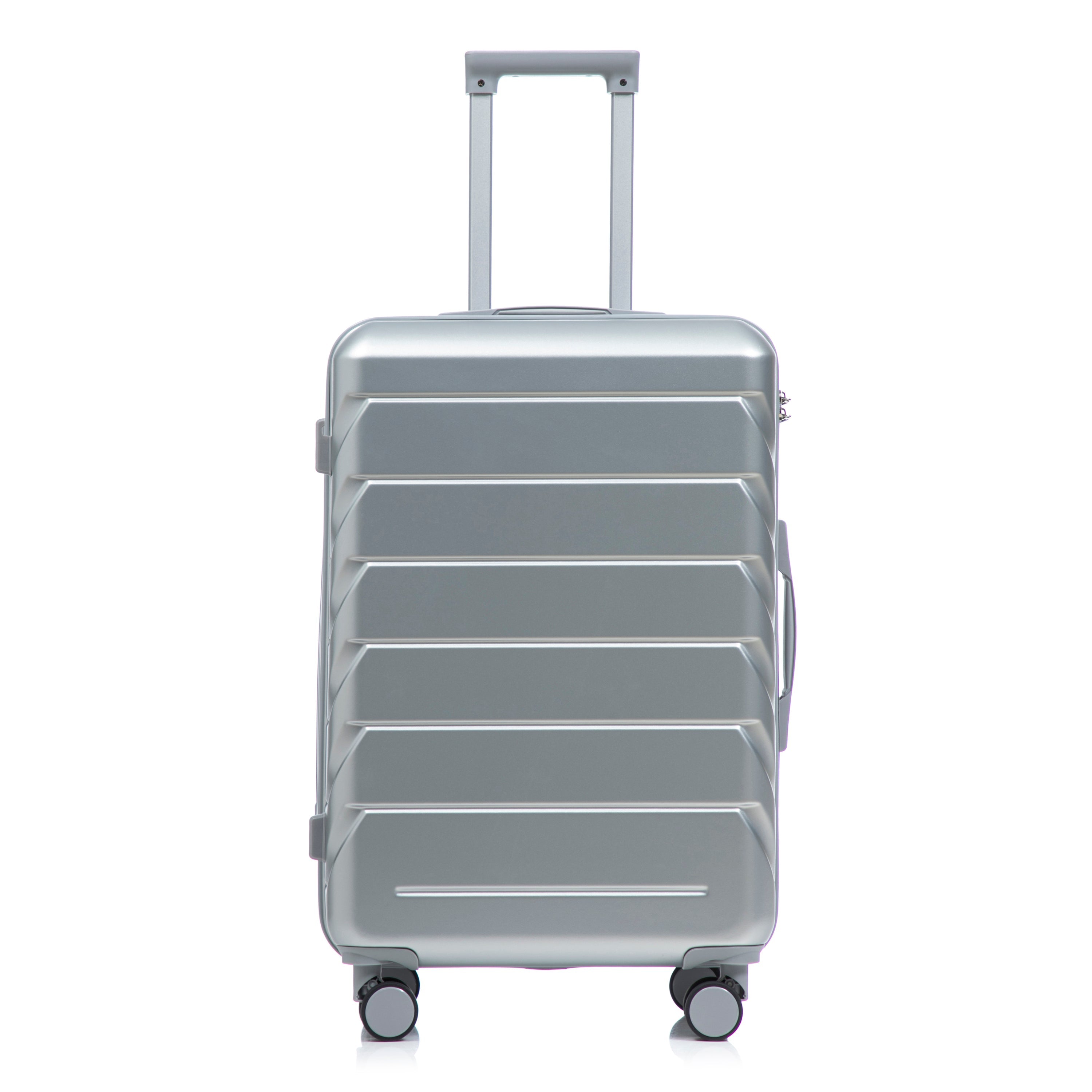 3-Piece ABS Spinner Wheel Luggage Set with Combination Lock