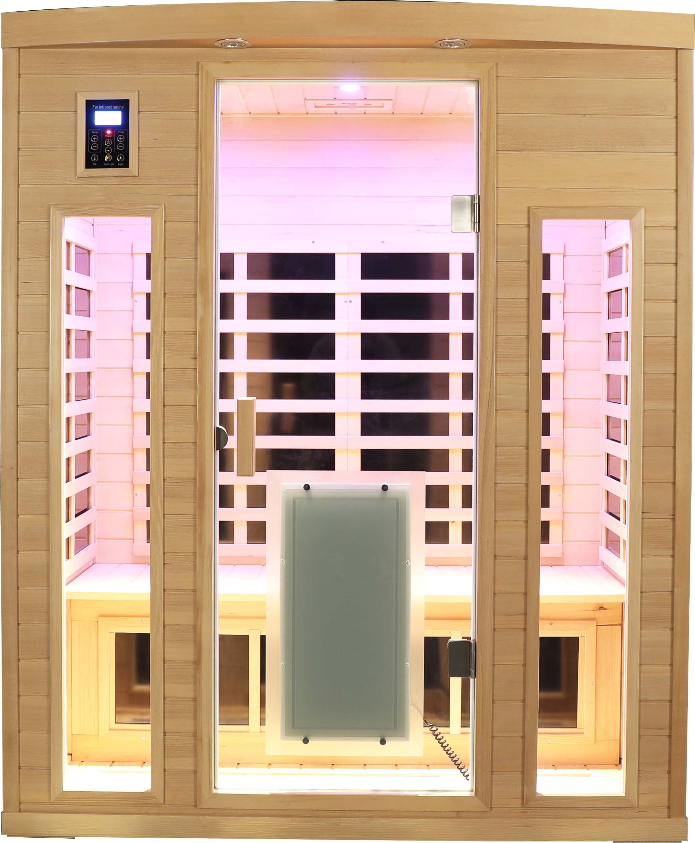 Low EMF Three person Far infrared sauna room (Front & Rear)