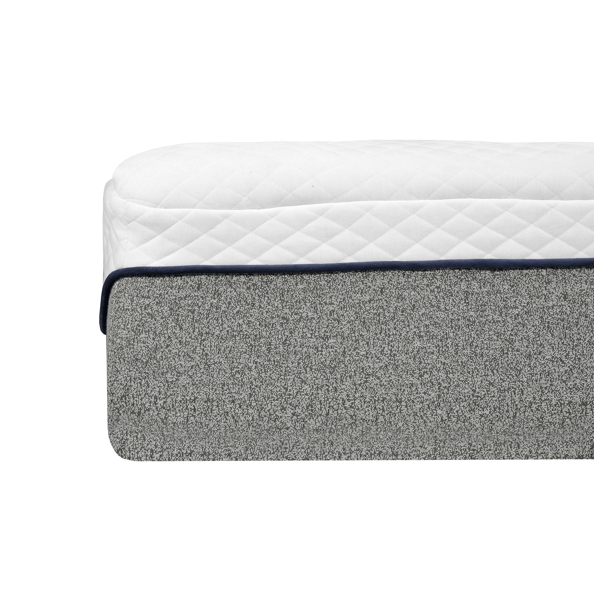 13" Ultra Plush Gel Memory Foam Mattress For Bed With Double Layered Jacquard Cover - Gray / White - King