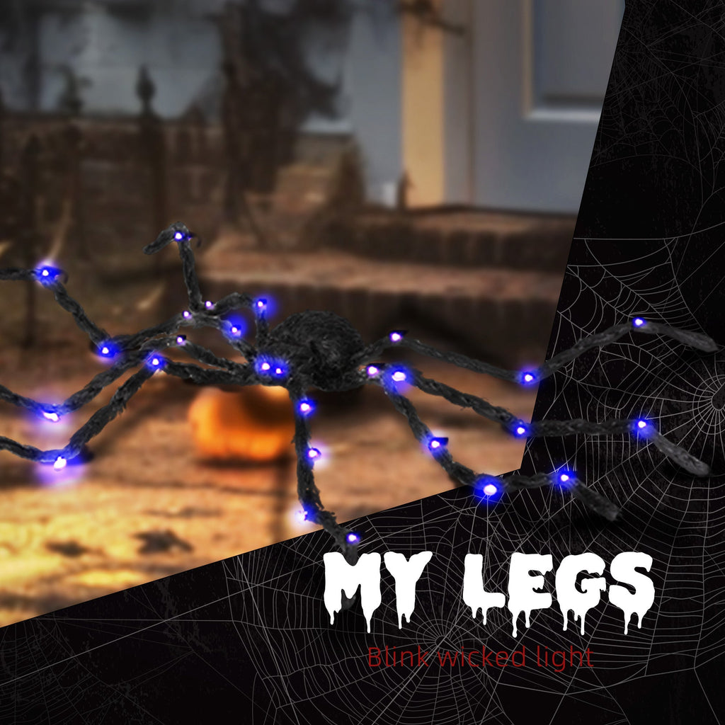 3.25' Illuminated Arachnid Halloween Accent