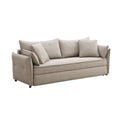 Irina Beige Fabric Sofa with Sleeper