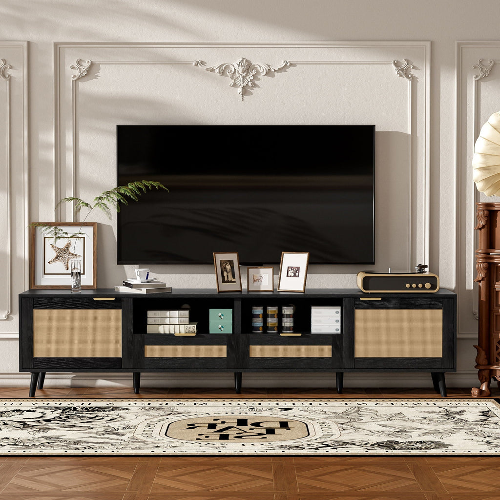 TV Stand Media Console With Cable Management