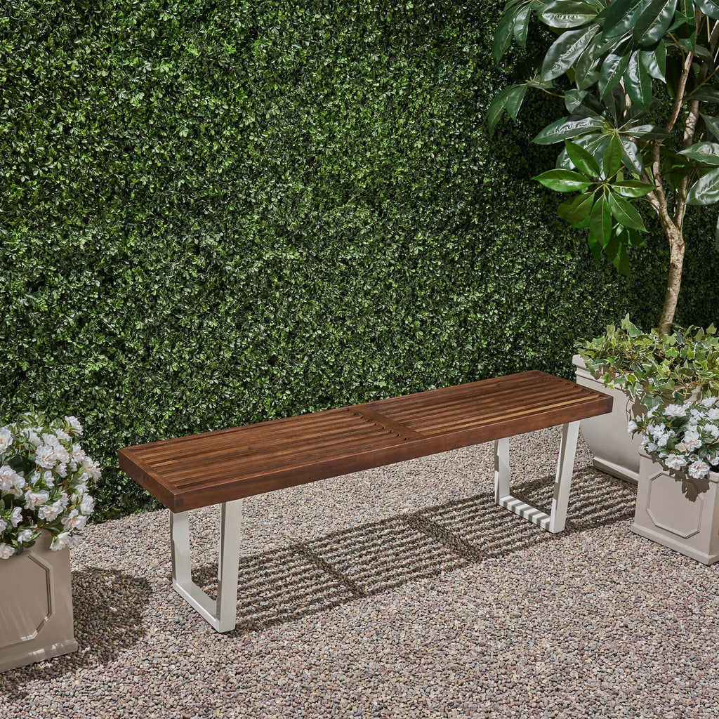 Intrinsic Outdoor Dining Bench With Slat Top