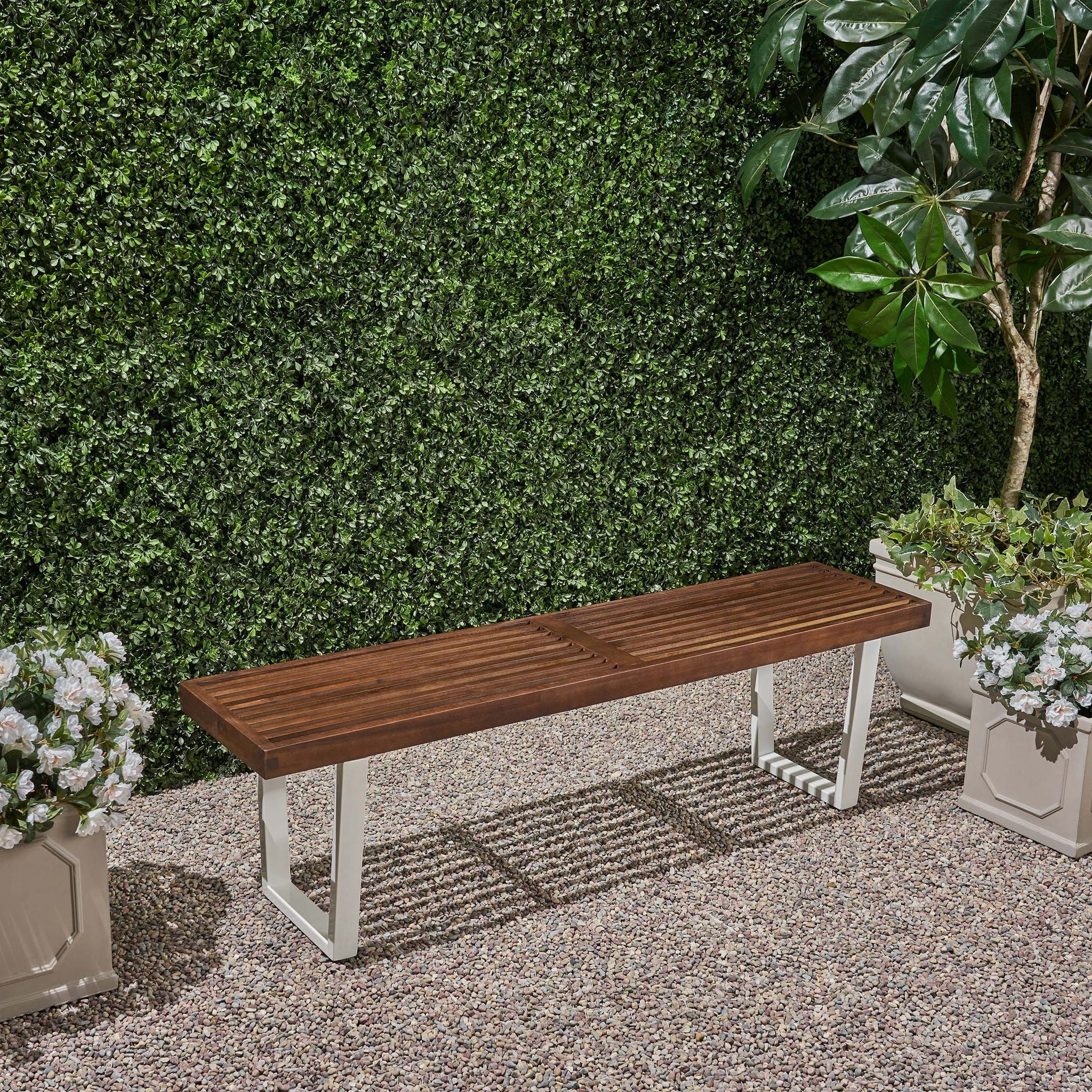 Intrinsic Outdoor Dining Bench With Slat Top