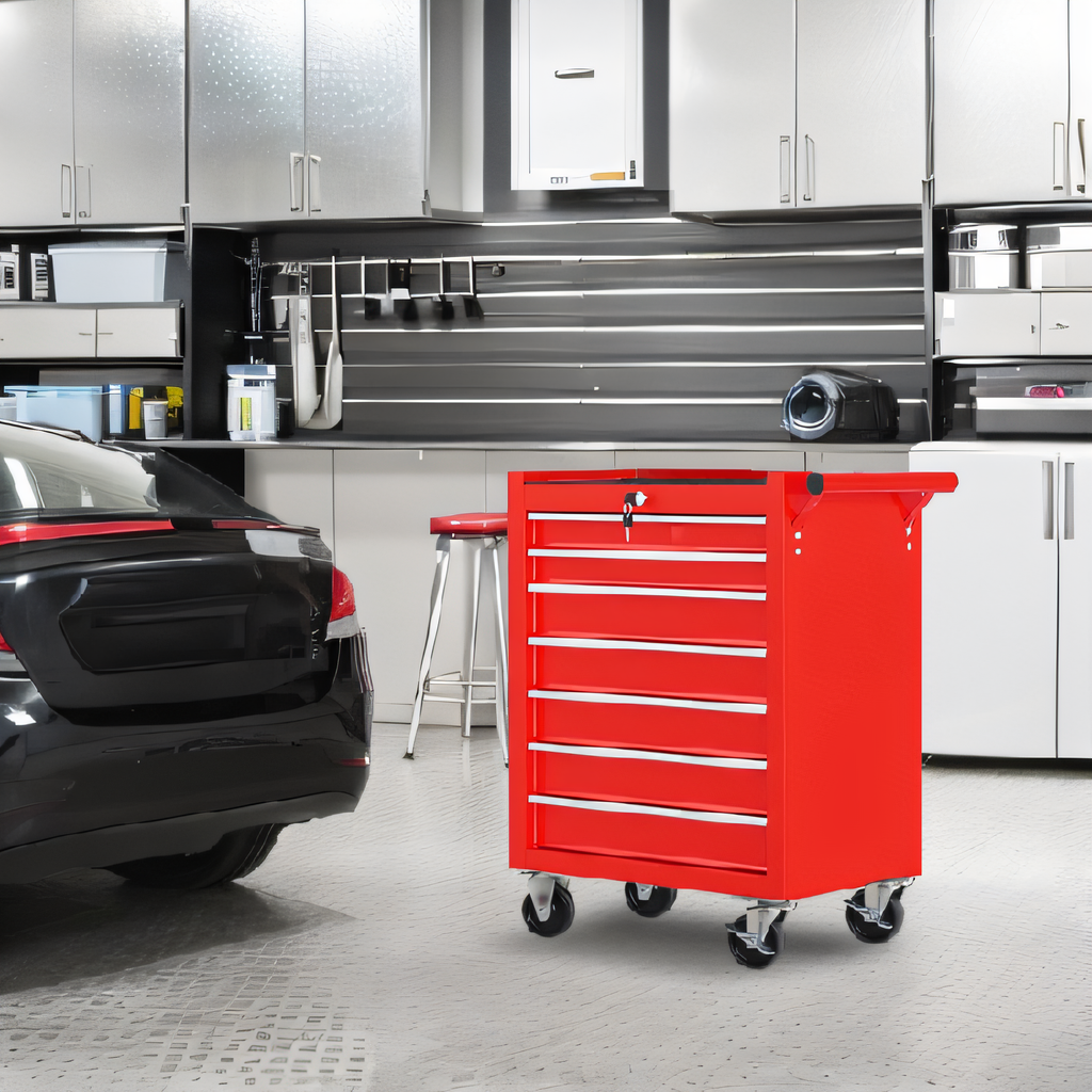7-Drawer Rolling Tool Chest With Wheels