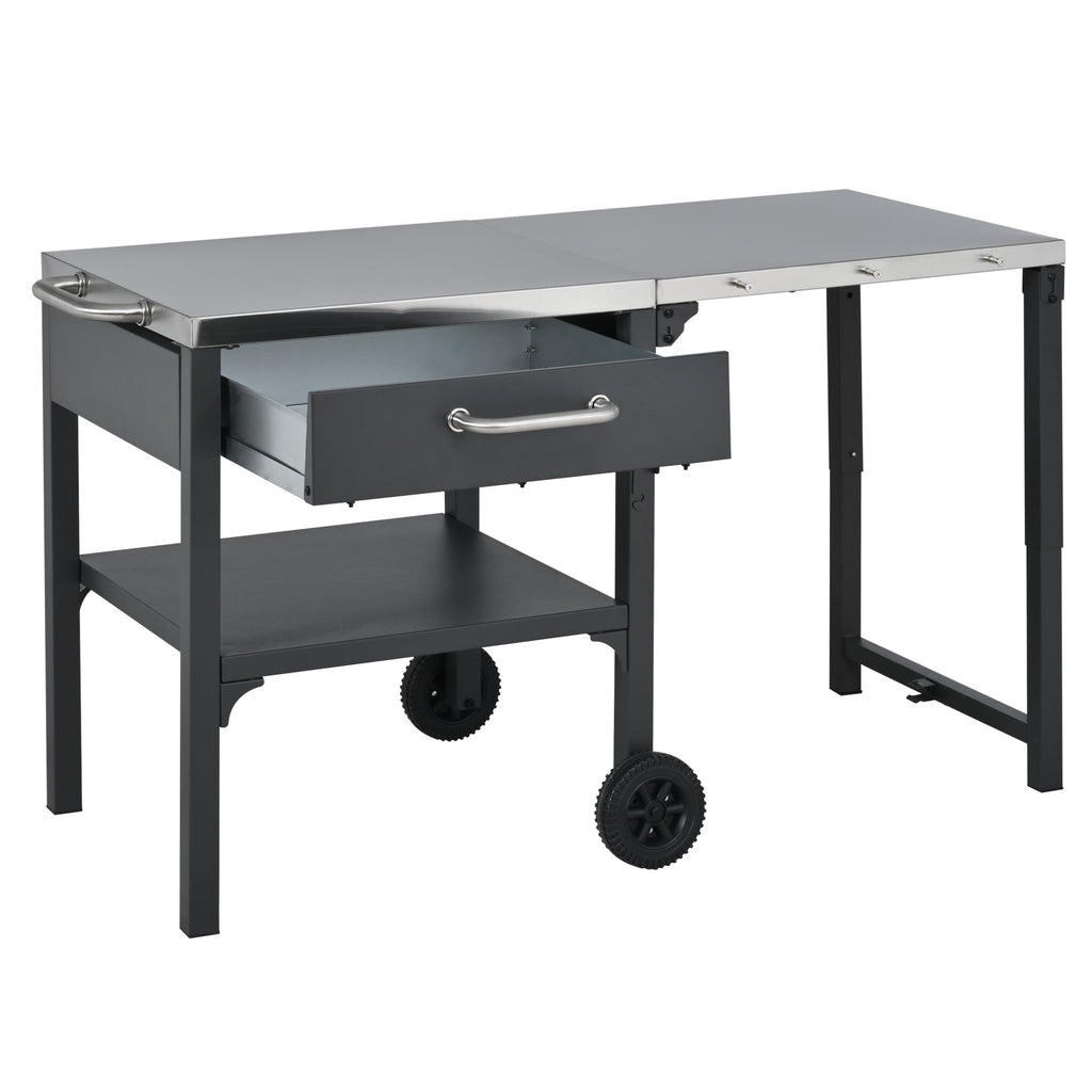 Outdoor Kitchen Cart Foldable Outdoor Prep Station