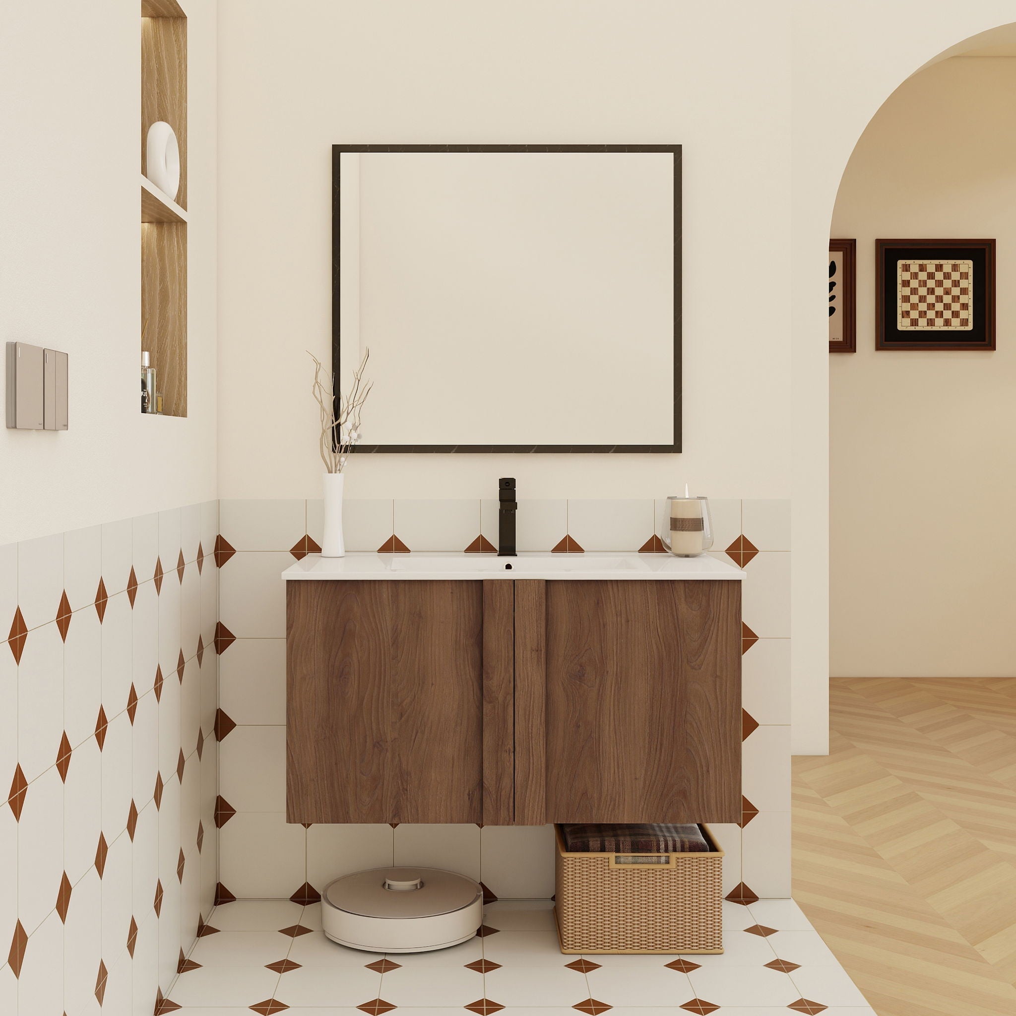 Floating Bathroom Vanity With Sink Combo
