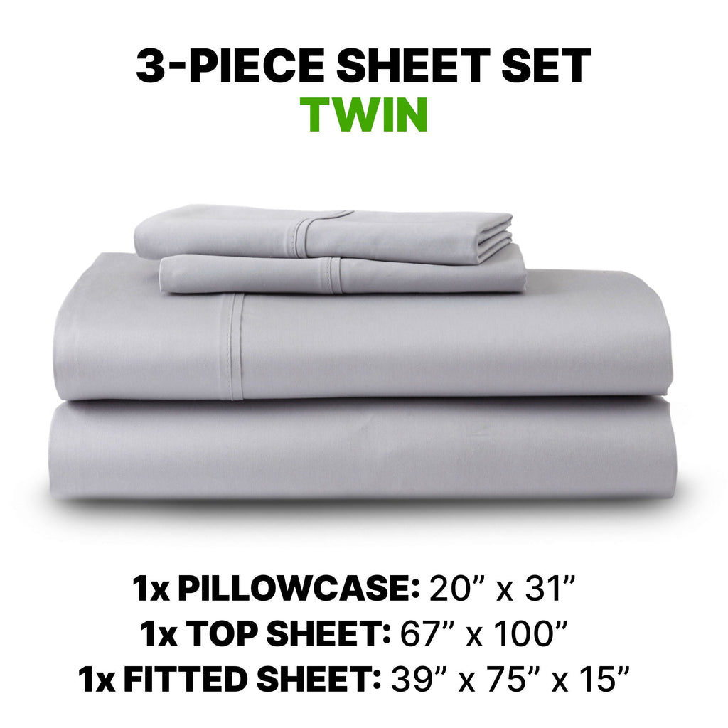 Sheet Set Luxurious Supima Cotton & TENCEL Blend with GhostGrip Bands