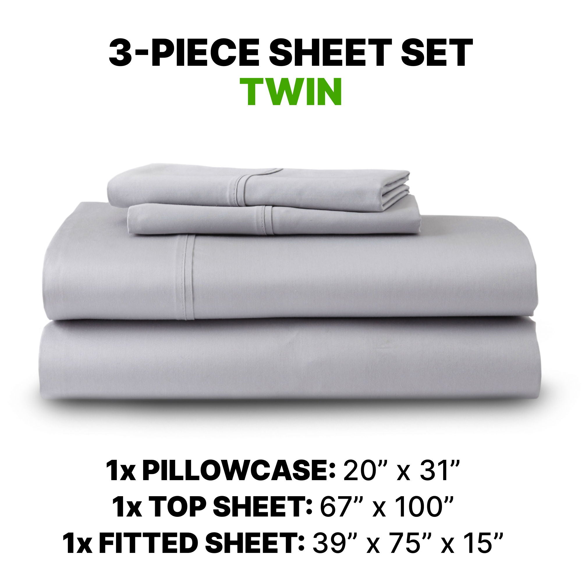 Sheet Set Luxurious Supima Cotton & TENCEL Blend with GhostGrip Bands